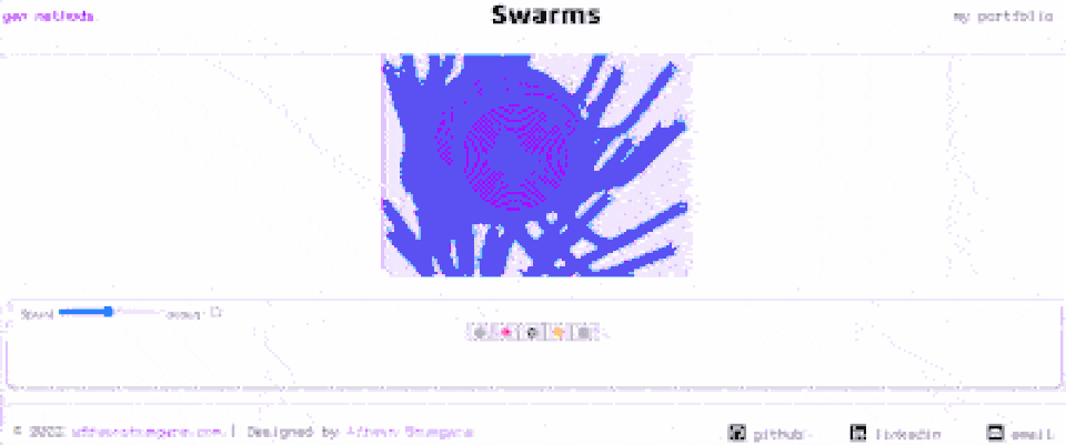 particle swarms JavaScript?